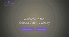 Desktop Screenshot of odessacountrywinery.com