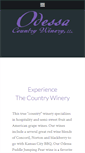 Mobile Screenshot of odessacountrywinery.com